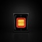 Tail light - Strands - IZE LED Dark Knight - Square - 4.3" - 11cm - Smoke - Tail - Brake - Ind - 24V Tail light - Strands - IZE LED Dark Knight - Square - 4.3" - 11cm - Smoke - Tail - Brake - Ind - 24V