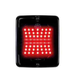 Bakljus - Strands - IZE LED Dark Knight - Square - 4.3" - 11cm - Smoke - Dim - 24V