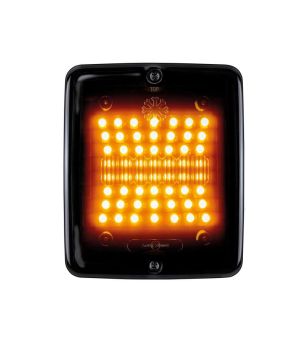 Tail light - Strands - IZE LED Dark Knight - Square - 4.3" - 11cm - Smoke - Ind - 24V