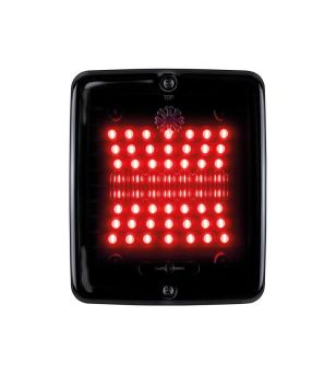 Bakljus - Strands - IZE LED Dark Knight - Square - 4.3" - 11cm - Smoke - Bak - Broms - 24V