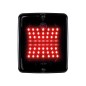 Bakljus - Strands - IZE LED Dark Knight - Square - 4.3" - 11cm - Smoke - Bak - Broms - 24V Bakljus - Strands - IZE LED Dark Knight - Square - 4.3" - 11cm - Smoke - Bak - Broms - 24V