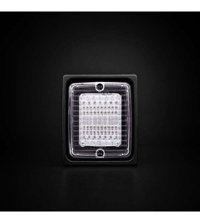 Rückleuchte - Strands - IZE LED - Square - 4.3" - 11cm - Klar - Rück - Brems - Blink - 24V - Rückleuchte - Strands - IZE LED - Square - 4.3" - 11cm - Klar - Rück - Brems - Blink - 24V -