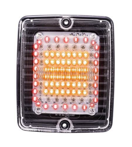 Achterlicht - Strands - IZE LED - Square - 4.3" - 11cm - Helder - Achter - Rem - Richting - 24V
