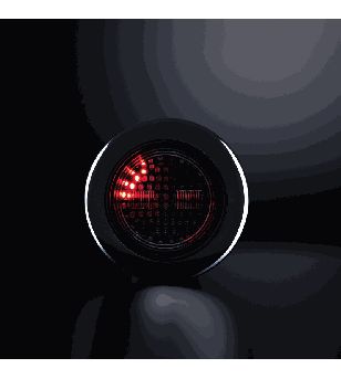 Bakljus - Strands - IZE LED Dark Knight - Runt - 6.1" - 15.5cm - Smoke - Dynamiskt blinkljus - Höger - Bak - Broms - Blink - 12V-30V 
