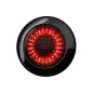 Tail light - Strands - IZE LED Dark Knight - Round - 6.1" - 15.5cm - Smoke - Dynamic indicator - Left - Tail - Brake - Ind - 12V-30V