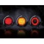 Achterlicht - Strands - IZE LED Dark Knight - Rond - 6.1" - 15.5cm - Smoke - Dynamisch knipperlicht - Links - Achter - Rem - Richting - 12V-30V