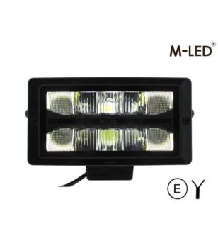 Extraljus - M-Led - Classic 220 - 9.5" - 24.2cm - Smoke - Positionsljus Vit/Bärnsten - Spot 