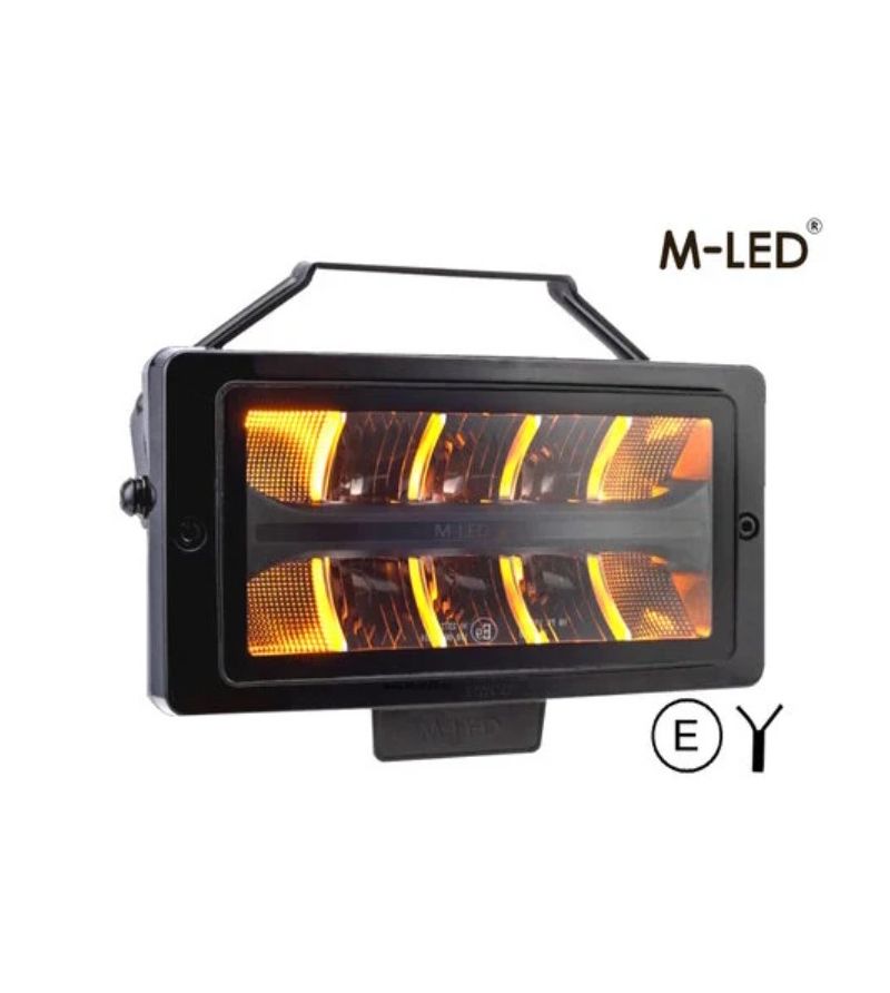 Driving light - M-Led - Classic 220 - 9.5" - 24.2cm - Smoke - Position light White/Amber - Spot