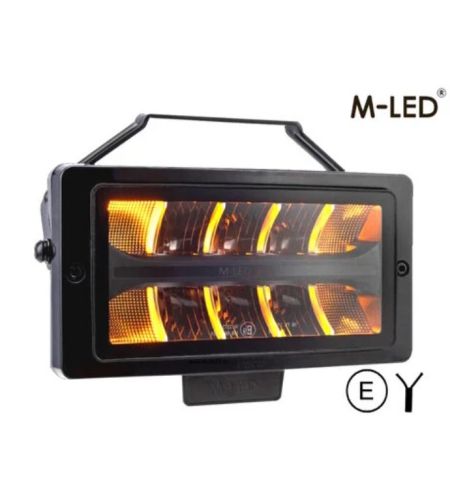 Verstraler - M-Led - Classic 220 - 9.5" - 24.2cm - Smoke - Positielicht Wit/Amber - Spot
