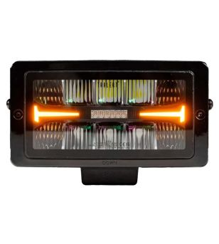 Driving light - Tralert - Atlas 220+ - 10'' - smoke - Position light White/Amber - 1 flash pattern - Driving