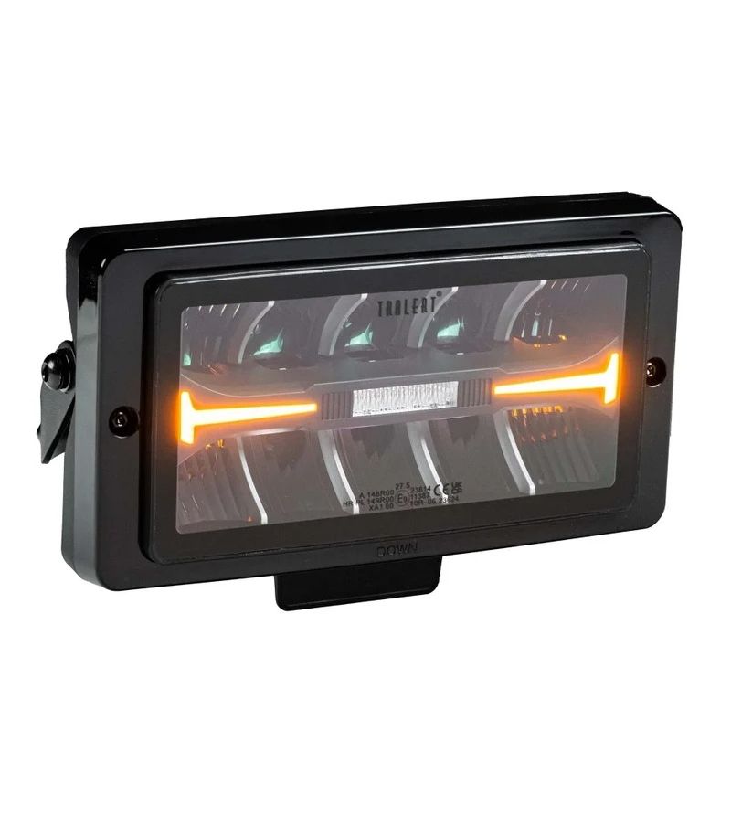 Driving light - Tralert - Atlas 220+ - 9.5" - 24.2cm - Smoke - Position light White/Amber - 1 flash pattern - Driving