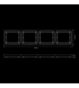 Montering - Strands - IZE Ram 4x - Square - 60cm