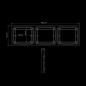 Montering - Strands - IZE LED Bakljus Ram 3x - Square - 17.7" - 45cm Montering - Strands - IZE LED Bakljus Ram 3x - Square - 17.7" - 45cm