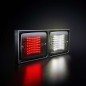 Mounting - Strands - IZE LED Rear Light Frame Double Horizontal - Square - 11.9" - 30.2cm