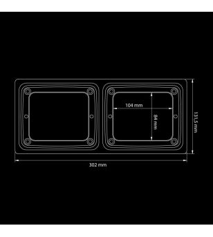 Mounting - Strands - IZE Frame Double Horizontal - Square - 30cm