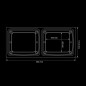Mounting - Strands - IZE LED Rear Light Frame Double Horizontal - Square - 11.9" - 30.2cm