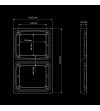 Mounting - Strands - IZE Frame Double - Square - 15cm