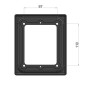 Mounting - Omnius - Rear Light Frame Single - Square - 6" - 15.2cm Mounting - Omnius - Rear Light Frame Single - Square - 6" - 15.2cm