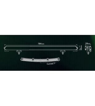 LED Lightbar - Ledson - Epix 31 - Slim Curved - 31'' - Powerboost - Driving