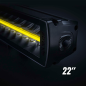 LED Light bar - Strands - Siberia XP - DR - 22.2" - 56.5cm - Smoke - Position light White/Yellow - Driving