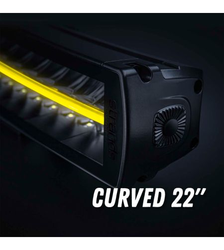 LED Lightbar - Strands - Siberia XP - DRC - 22'' - smoke - curved - Positionslicht Weiß/Gelb - Driving 