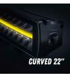 LED bar - Strands - Siberia XP - DRC - 22'' - smoke - curved - Positielicht Wit/Geel - Driving