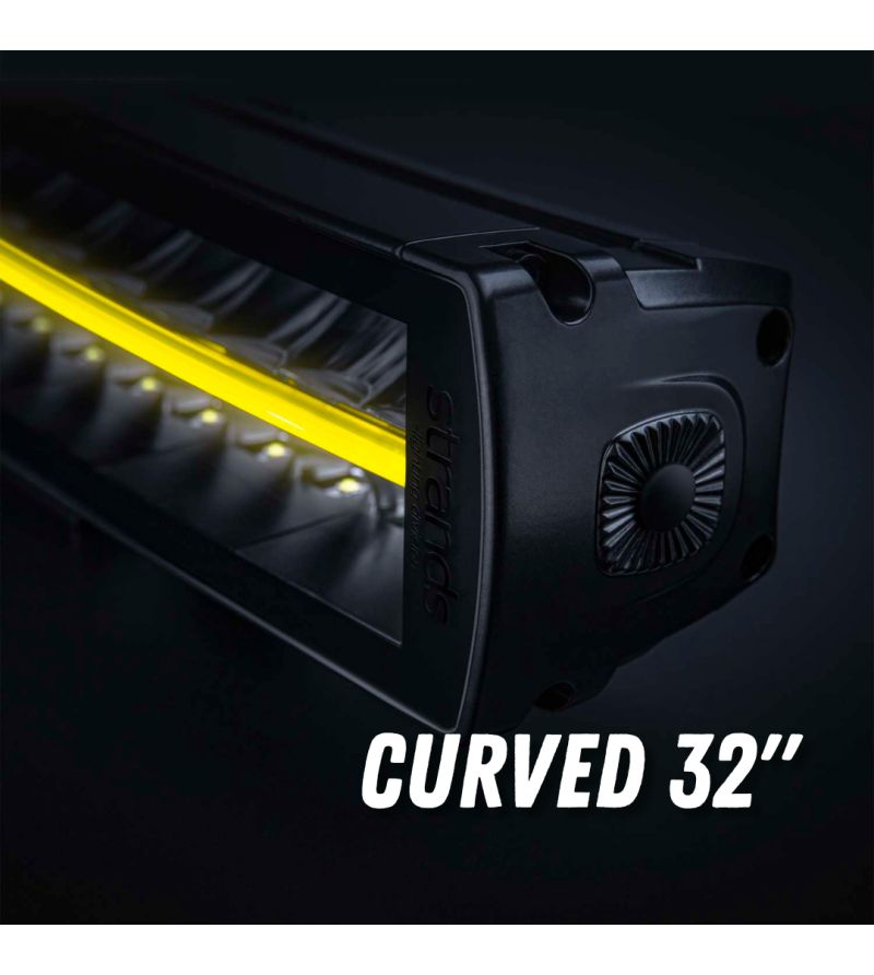 LED-ramp - Strands - Siberia XP - DRC - 32.4" - 82.4cm - Smoke - curved - Positionsljus Vit/Gul - Driving LED-ramp - Strands - Siberia XP - DRC - 32.4" - 82.4cm - Smoke - curved - Positionsljus Vit/Gul - Driving