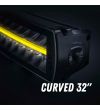 LED bar - Strands - Siberia XP - DRC - 32'' - smoke - curved - Positielicht Wit/Geel - Driving