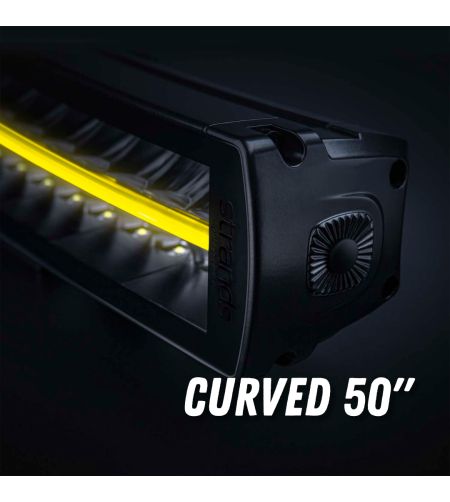 LED Lightbar - Strands - Siberia XP - DRC - 50'' - smoke - curved - Positionslicht Weiß/Gelb - Driving 