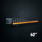LED-ramp - Strands - Nuuk D-Line - 39.7" - 100.9cm - Positionsljus Vit/Bärnsten - Driving LED-ramp - Strands - Nuuk D-Line - 39.7" - 100.9cm - Positionsljus Vit/Bärnsten - Driving