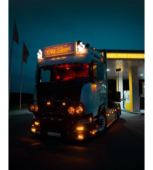 Verstraler - Strands - IZE LED - 9'' - smoke - Old School - Positielicht Wit/Amber - Driving