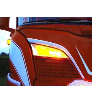Tagfahrlicht - L&S - Positionslicht - Umschaltbar - Weiß/Amber - 4 Blitzmuster - 24V - Satz - Scania - R/S - 2016-2022