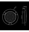Tail light - Strands - Freedom Black Raven - 15cm - smoke - Multifunction - 12V-30V