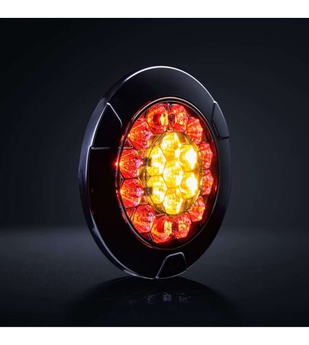 Tail light - Strands - Freedom Black Raven - 15cm - smoke - Multifunction - 12V-30V
