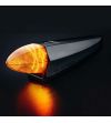 Cab roof lights - Strands - IZE LED Black Bullet - Torpedo light - 9cm - smoke - White/Amber - 1 flash pattern - 12V-30V