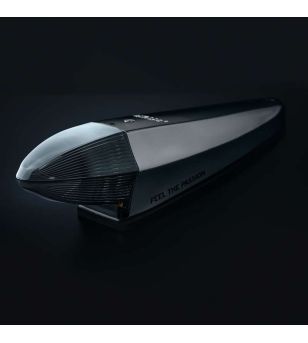 Cab roof lights - Strands - IZE LED Black Bullet - Torpedo light - 9cm - smoke - White/Amber - 1 flash pattern - 12V-30V