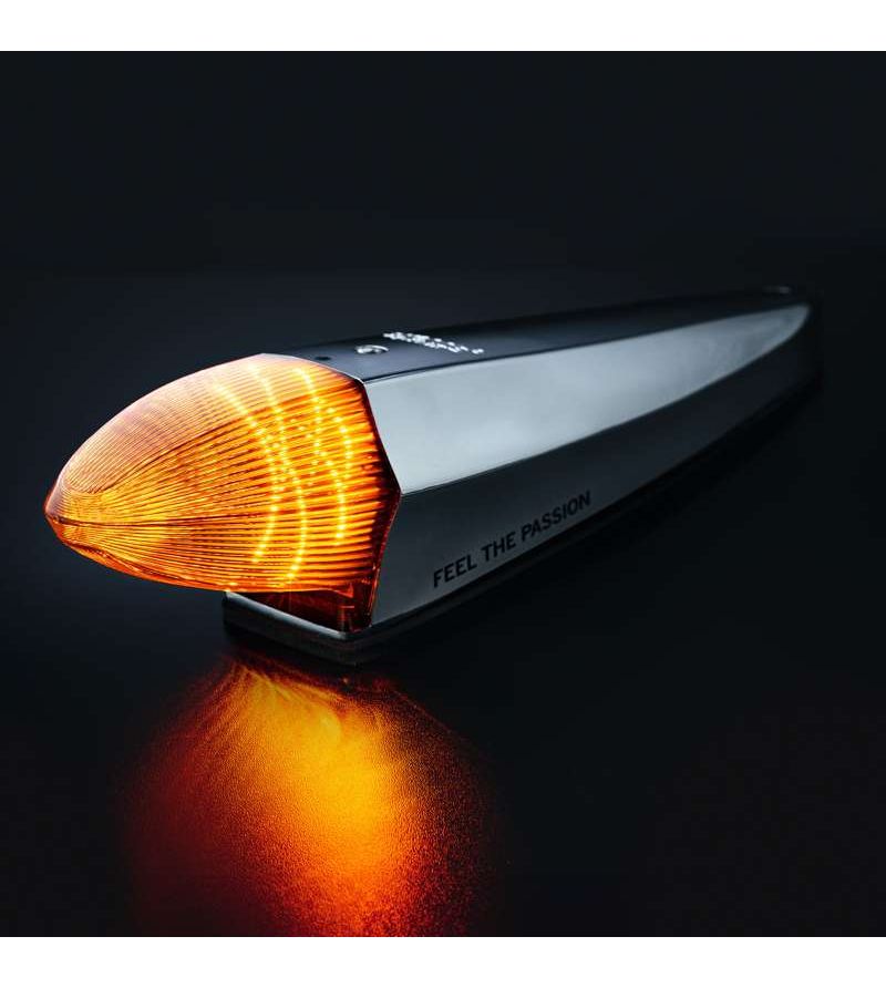Dachlamp - Strands - IZE LED Silver Arrow - Torpedo-Lampe - Chroom - 3.7" - 9.3cm - Smoke - Weiß/Amber - 1 Blinkmuster - 12V-30V Dachlamp - Strands - IZE LED Silver Arrow - Torpedo-Lampe - Chroom - 3.7" - 9.3cm - Smoke - Weiß/Amber - 1 Blinkmuster - 12V-30V