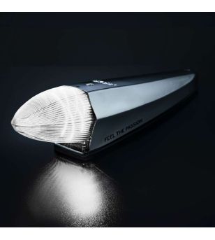 Toplamp - Strands - IZE LED Silver Arrow - Torpedo lamp - Chroom - 9cm - smoke - Wit/Amber - 1 Flitspatroon - 12V-30V