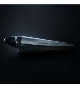 Cab roof lights - Strands - IZE LED Silver Arrow - Torpedo light - Chroom - 9cm - smoke - White/Amber - 1 flash pattern - 12V-30