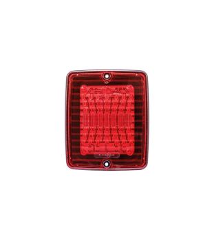 Tail light - Strands - IZE LED - Square - 4.3" - 11cm - Red - Tail - Brake - 24V