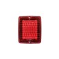 Achterlicht - Strands - IZE LED - Square - 4.3" - 11cm - Rood - Achter - Rem - 24V Achterlicht - Strands - IZE LED - Square - 4.3" - 11cm - Rood - Achter - Rem - 24V