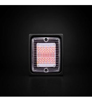 Tail light - Strands - IZE LED - Square - 11cm - Clear - Multifunction - 24V