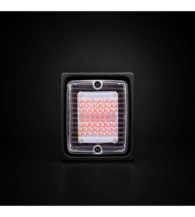 Rückleuchte - Strands - IZE LED - Square - 4.3" - 11cm - Klar - Rück - Brems - 24V - Rückleuchte - Strands - IZE LED - Square - 4.3" - 11cm - Klar - Rück - Brems - 24V -
