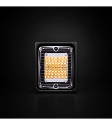 Tail light - Strands - IZE LED - Square - 11cm - Clear - Signal light - 24V