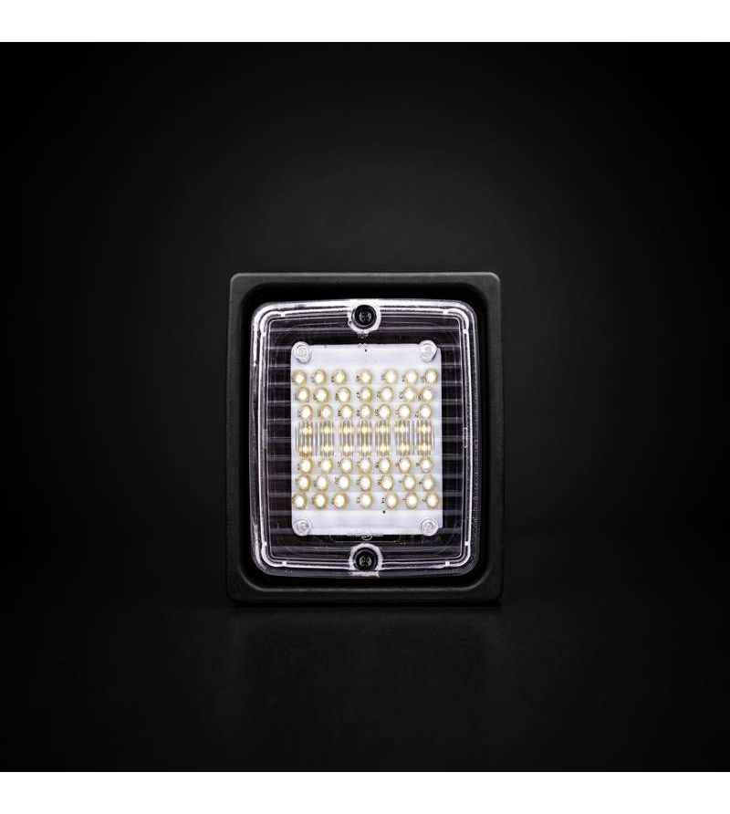 Achterlicht - Strands - IZE LED - Square - 4.3" - 11cm - Helder - Achteruit - 24V Achterlicht - Strands - IZE LED - Square - 4.3" - 11cm - Helder - Achteruit - 24V