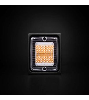 Rückleuchte - Strands - IZE LED - Square - 11cm - Klar - Blinker - 24V
