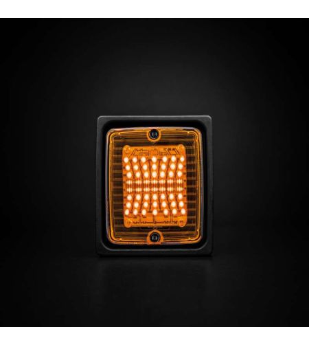 Bakljus - Strands - IZE LED - Square - 11cm - Bärnsten - Riktningsindikator - 24V