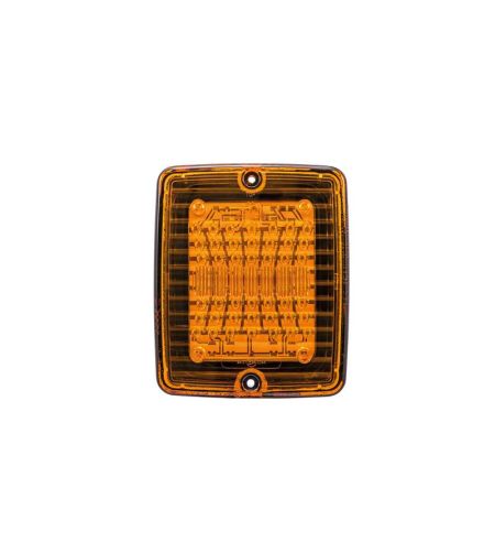 Tail light - Strands - IZE LED - Square - 4.3" - 11cm - Amber - Ind - 24V