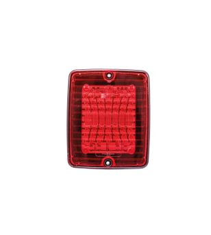 Achterlicht - Strands - IZE LED - Square - 4.3" - 11cm - Rood - Achter - 24V