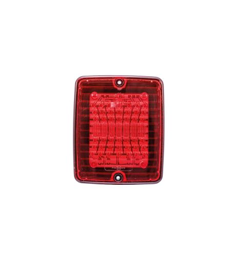 Achterlicht - Strands - IZE LED - Square - 4.3" - 11cm - Rood - Achter - 24V